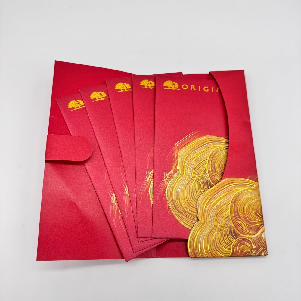 ORIGINS Red & Gold Envelopes 5pc - Picture 2 of 7